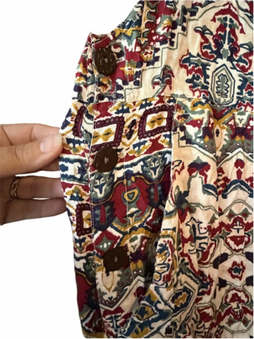 Sacred Threads Boho Ethnic Summer Overalls - Picture 8 of 9